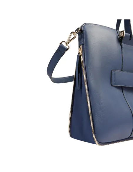 Cartella donna espandibile Piquadro Circle, blu