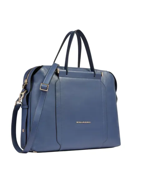 Piquadro Circle Computer and iPad® portfolio briefcase, sea blue