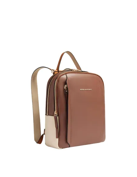 Zaino donna porta iPad® Pro12.9" PQ Circle, marrone-beige