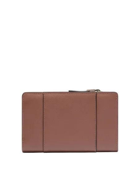 Piquadro Circle women's medium leather zipped wallet, brown-beige