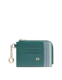 Piquadro Circle Munzbeutel mit Reißverschluss, teal-avio