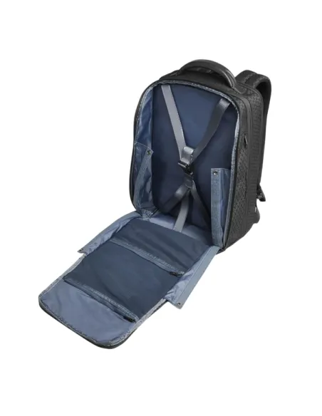 Piquadro Hex Modulares Reiserucksack 2 in 1 mit Laptop- und iPad-Fach, schwarz