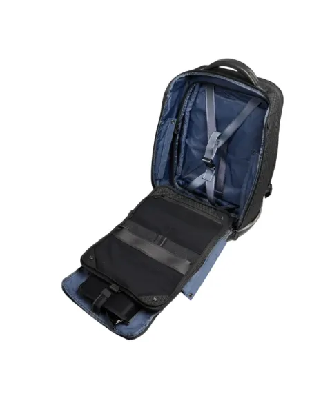 Piquadro Hex Modular Travel Backpack with 3 Compartments and Laptop Sleeve, black