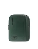 Piquadro Russel Leather Crossbody Bag with iPad Compartment and RFID, green