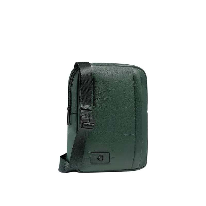 Borsello per iPad ® 11 in pelle Piquadro Russel, verde 2