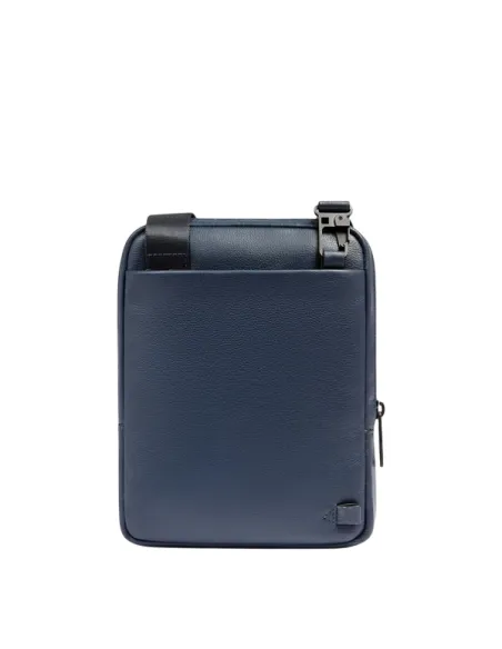 Borsello uomo Piccolo iPad®Mini in pelle Piquadro Russel, blu