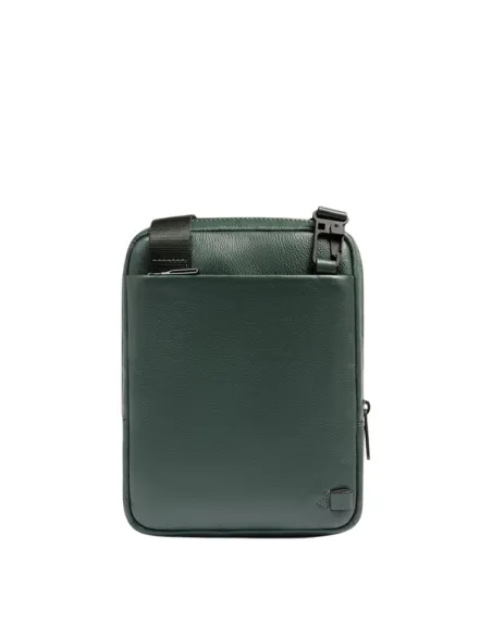 Piquadro Russel Small Leather Crossbody Bag with iPad Slot and RFID, green