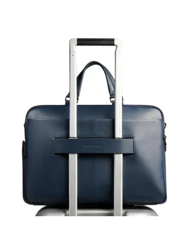 Piquadro Russel Leather Laptop Bag...