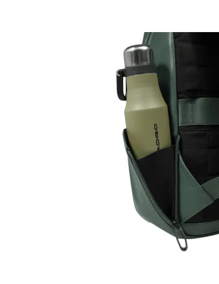 Piquadro Russel Small Leather Backpack Laptop & iPad Holder, green