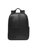 Piquadro Russel Leder-Rucksack klein Laptop & iPad-Fach, schwarz