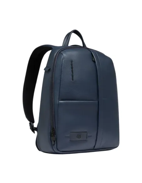 Zaino uomo piccolo porta pc da 13 con sistema di sicurezza antifurto, Piquadro Russel, blu