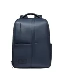 Piquadro Russel Leather 14" Laptop Backpack with RFID & Anti-Theft, blue