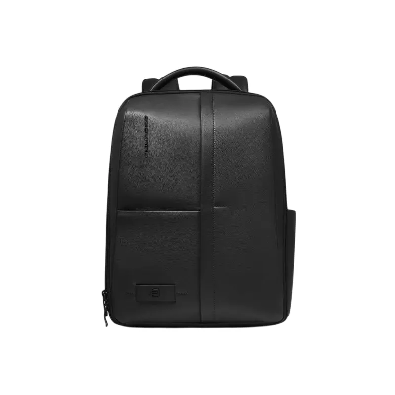 Piquadro Russel Leather 14" Laptop Backpack with RFID &...
