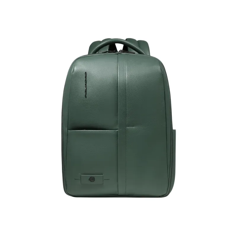 Piquadro Russel 14" Laptopfach-Rucksack aus Leder mit...