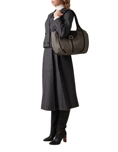 Borbonese Cottage Medium Shopper aus...