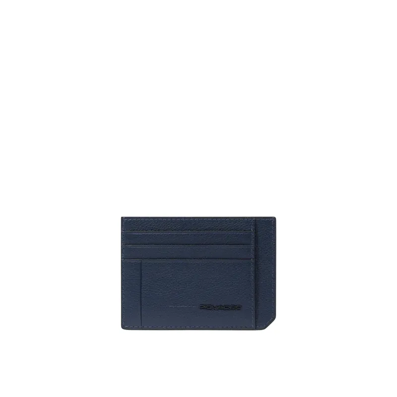 Piquadro Russel Slim Leather Card Holder with RFID...