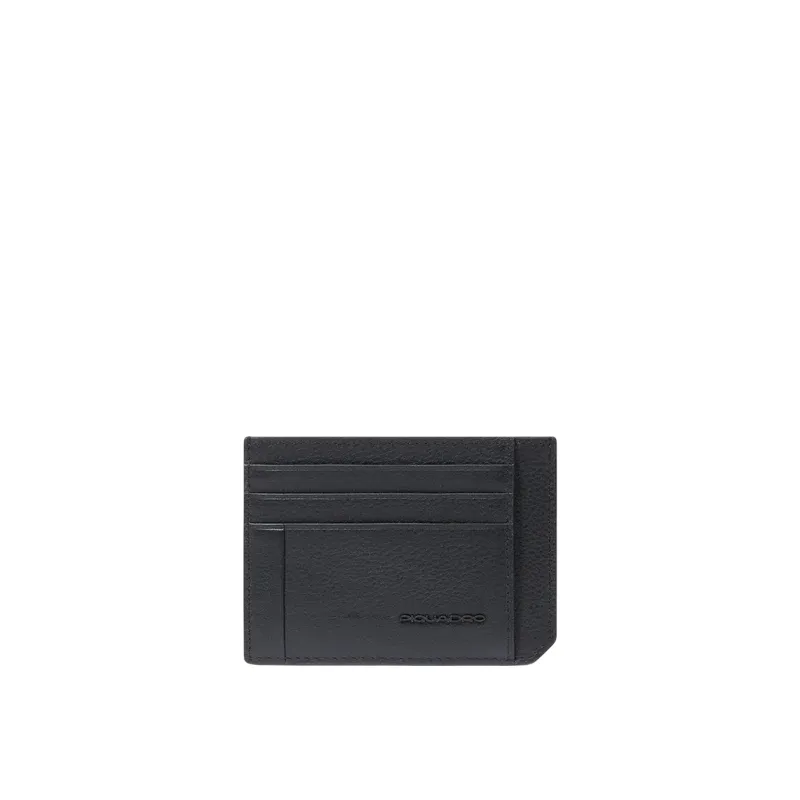 Piquadro Russel Slim Leather Card Holder with RFID...