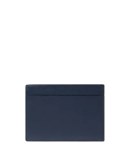 Piquadro Russel Men's Leather Wallet with RFID and Coin Pocket, blue