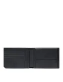 Piquadro Russel Men's Wallet in Leather with RFID Protection, schwarz