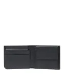 Piquadro Russel Compact Men's Wallet in Soft Leather with Removable ID Holder, black