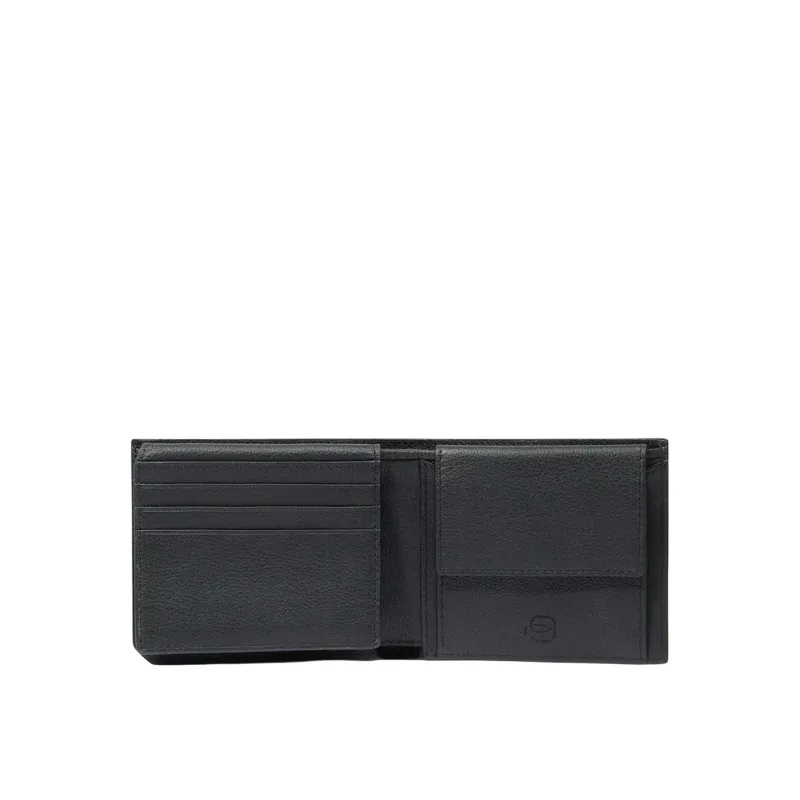 Piquadro Russel Compact Men's Wallet in Leather with Coin... 2