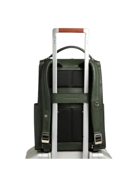 Piquadro Patricia Women's Leather Backpack with 14" Laptop & iPad® Slot, green