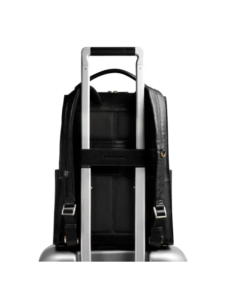 Zaino donna porta pc e porta iPad® in pelle Piquadro Patricia, nero