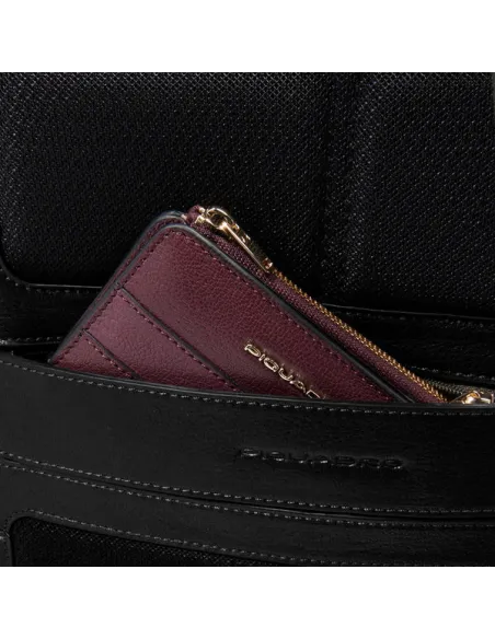 Zaino donna porta pc e porta iPad® in pelle Piquadro Patricia, nero