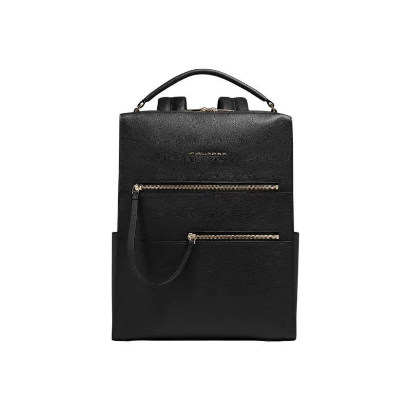 Zaino donna porta pc in pelle con cavo antifurto Piquadro...