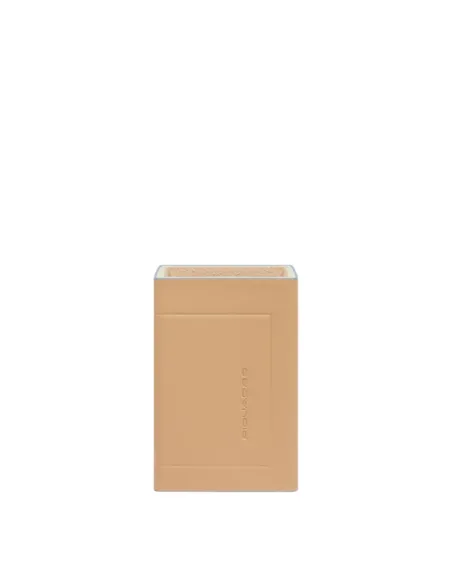 Piquadro Leather Pen Holder, beige