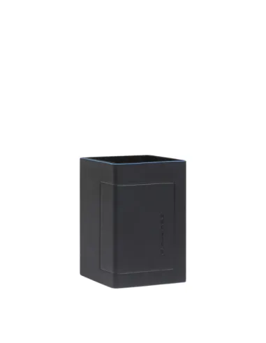 Piquadro Leather Pen Holder, black