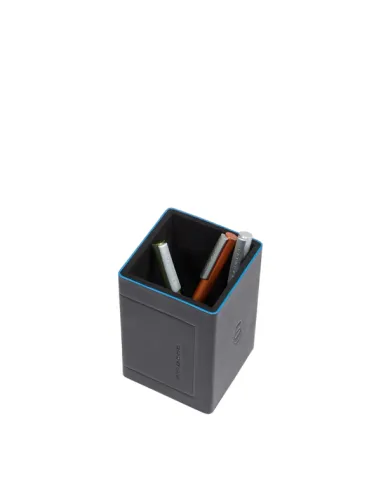 Piquadro Leather Pen Holder, black