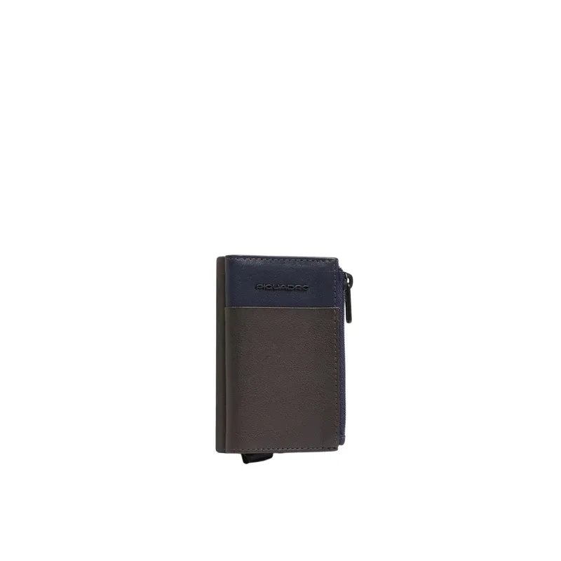 Piquadro Harper Compact Men's Wallet, Metal and Leather... 2