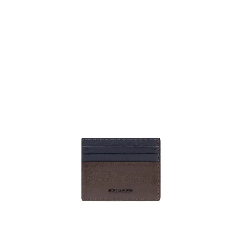 Piquadro Harper Slim Leather Credit Card Holder for Men...
