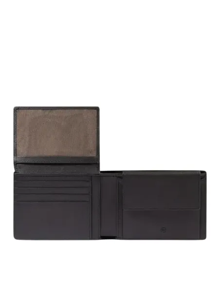 Portafogli uomo in pelle completo Piquadro Harper, nero
