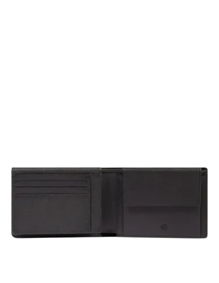 Piquadro Harper Leather Wallet for Men | Elegant & Functional, black