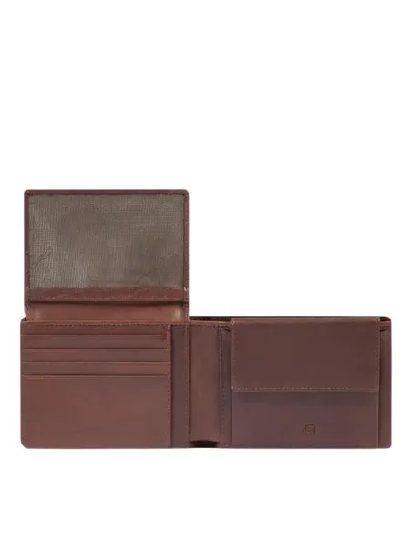 Piquadro Harper Leather Wallet for Men | Elegant & Functional, brown