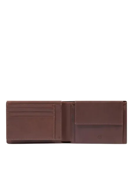 Piquadro Harper Leather Wallet for Men | Elegant & Functional, brown