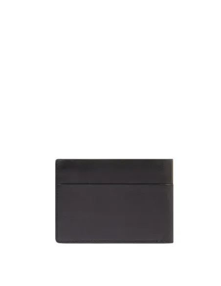 Portafogli uomo in pelle con porta monete Piquadro Harper, nero