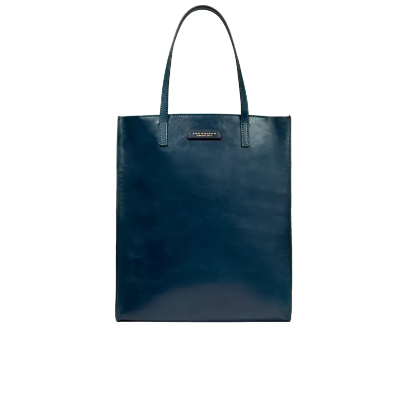 The Bridge Mirra shopping bag with zip fastener, blue