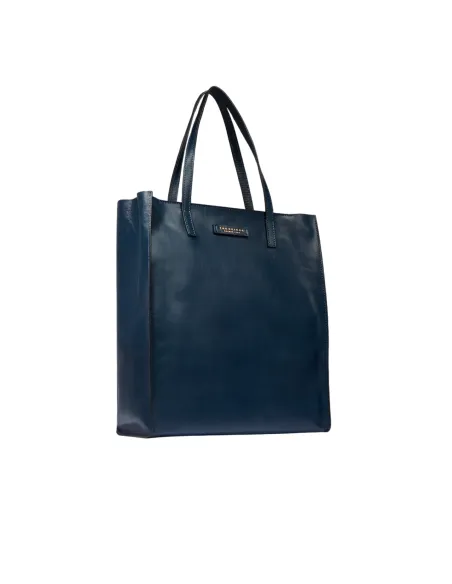 The Bridge Mirra shopping bag with zip fastener, blue