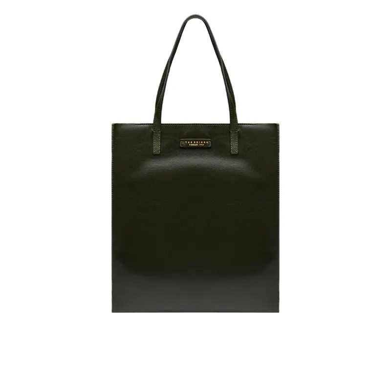 The Bridge Mirra shopping bag with zip fastener, tirolo