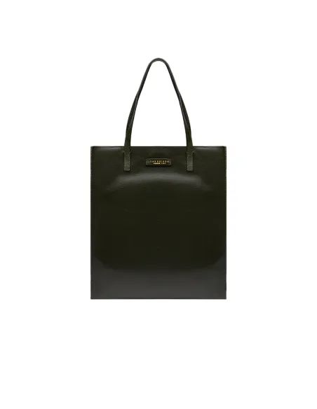 The Bridge Mirra shopping bag with zip fastener, tirolo