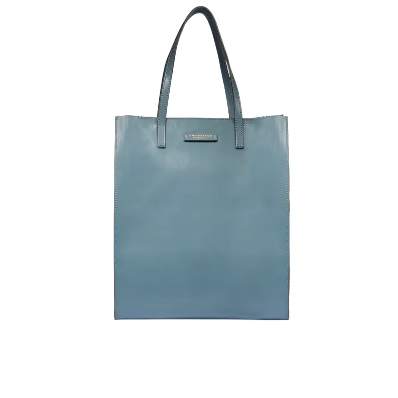 The Bridge Mirra shopping bag with zip fastener, light blue