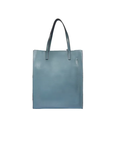 The Bridge Mirra shopping bag with zip fastener, light blue