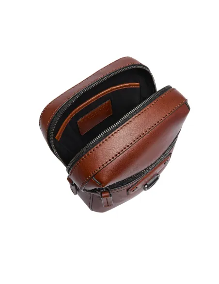 Borsello piccolo in pelle The Bridge Iacopo, marrone