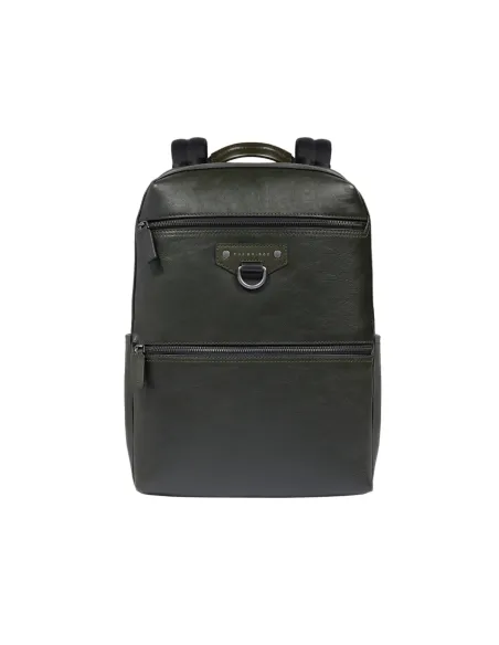 The Bridge Iacopo Leder Laptop-Rucksack | Made in Italy, grün