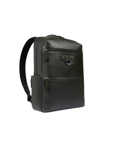 The Bridge Iacopo leather laptop backpack | Handmade in Italy, green