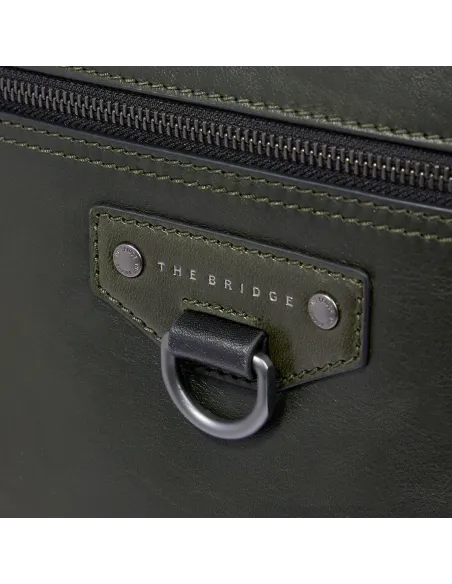 The Bridge Iacopo leather laptop backpack | Handmade in Italy, green