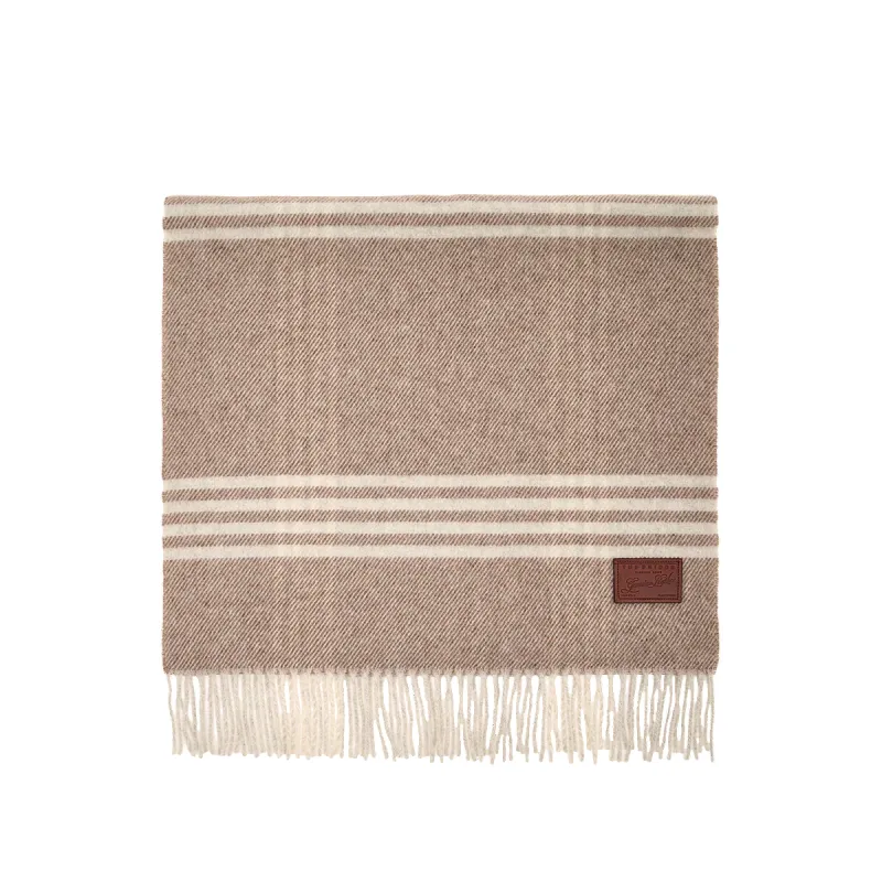 The Bridge fringed scarf, beige 2